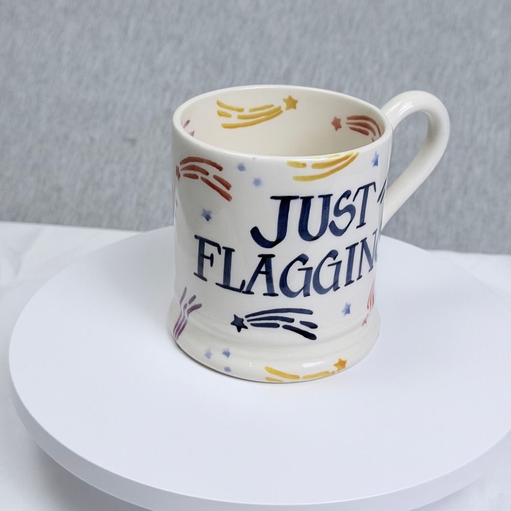 Emma Bridgewater Just Flagging Shooting Stars Half Pint Mug Made in England